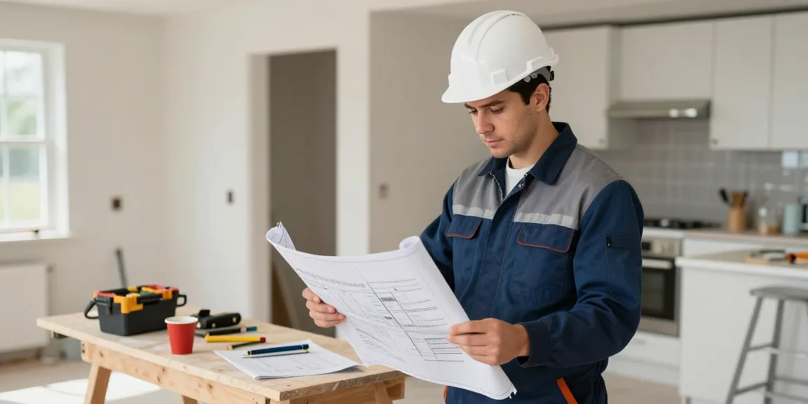 "La68 trusted provider reviewing renovation plans with a contractor."