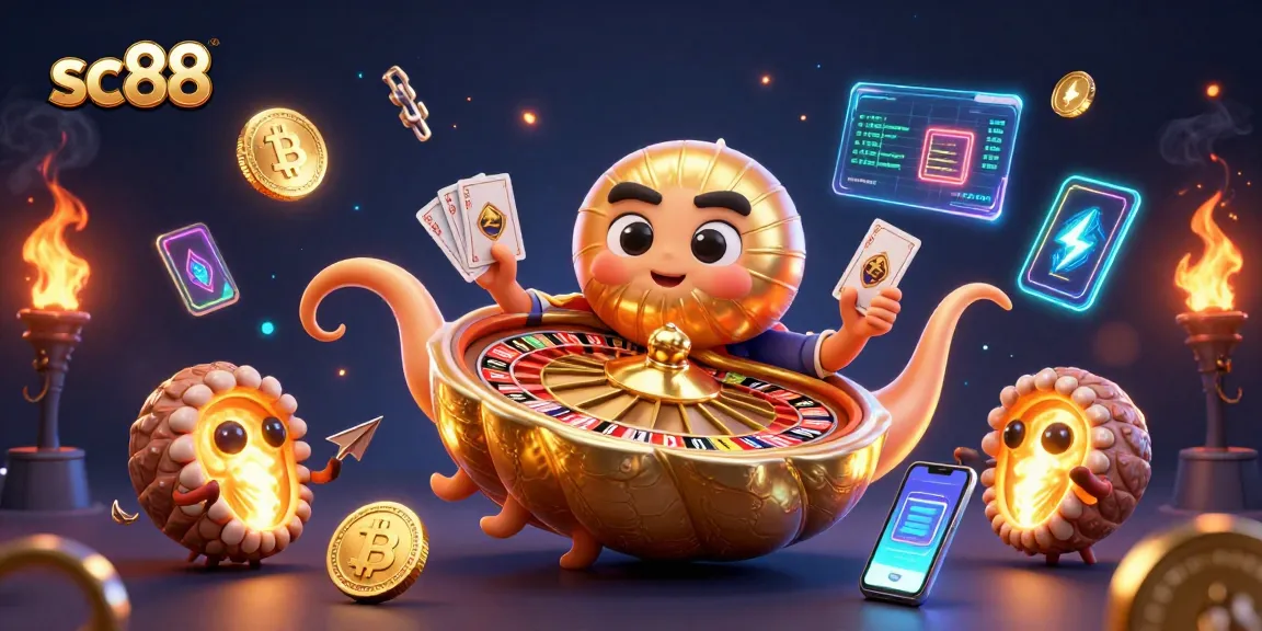 Engage with sc88 to win exciting games with the ancient nautilus casino illustration.