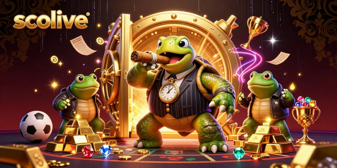 Experience the dynamic gaming action of socolive as cartoon characters showcase sports betting excitement amidst a rich gambling scene.