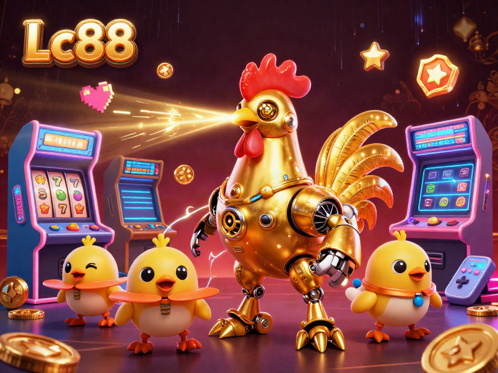 Experience thrilling slots and jackpots with the lively characters of Lc88 in a dynamic casino setting.