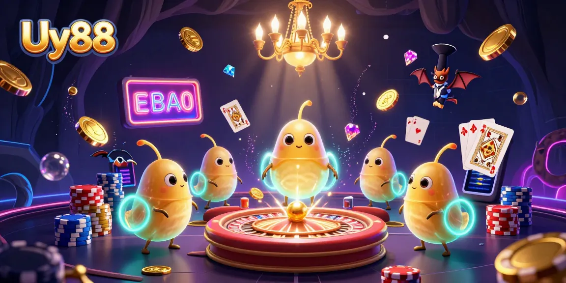 Experience the vibrant Uy88 online casino with bioluminescent glowworms in a captivating scene.